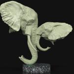 Elephants sculpted in Zbrush and render in Keyshot.  Will be produced as limited edition bronzes.
