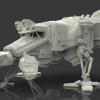 Space Craft sculpted in Zbrush and rendered in Keyshot.  To be made into model kit.