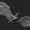 Fright Night Vampire Bat-sculpted in Zbrush